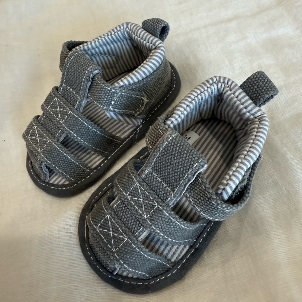 Gray Baby Sandals - Picture 2 of 4